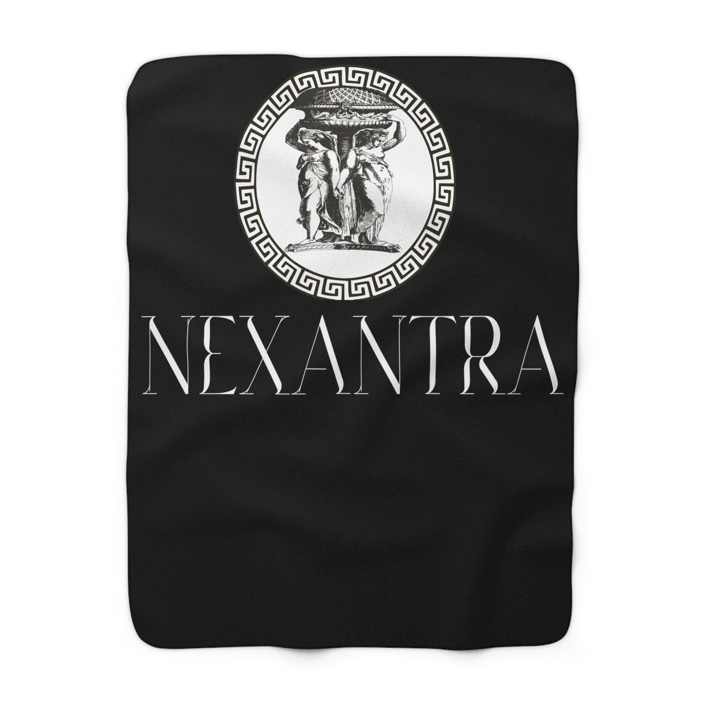 NEXANTRA Noir Edition Sherpa Fleece Blanket